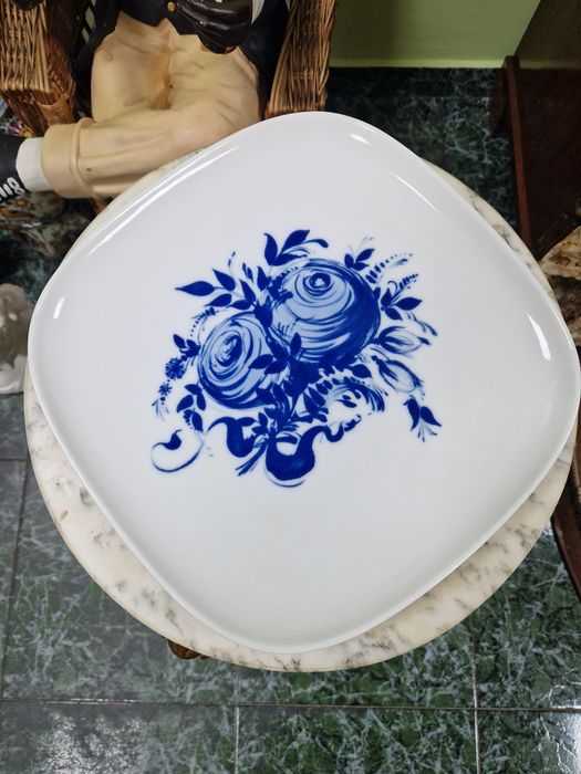 Уникална голяма антикварна порцеланова чиния за стена Rosenthal