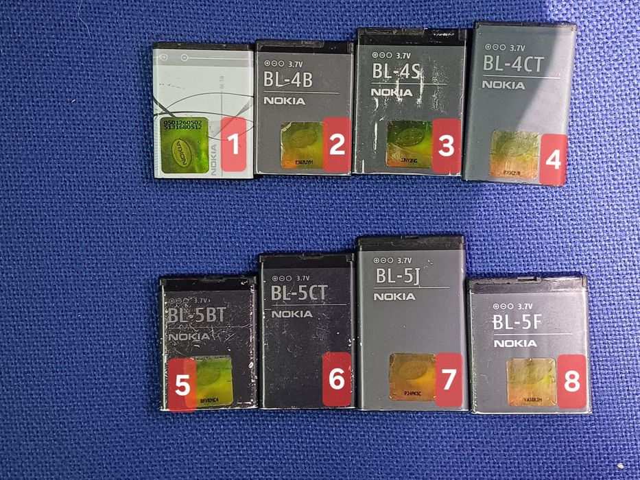 Baterii Nokia telefoane vechi in stare foarte buna
Sunt testate cu apa