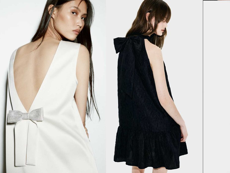 Новые жаккардовое /атласное платья H&M, размер М/L (46/52)