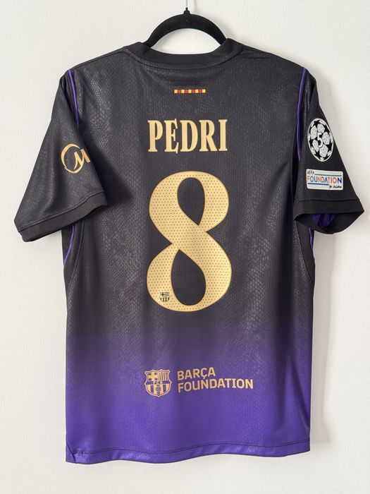 Tricou fotbal Barcelona Away 26/27 Raphinha Lamine Yamal Pedri Cubarsi