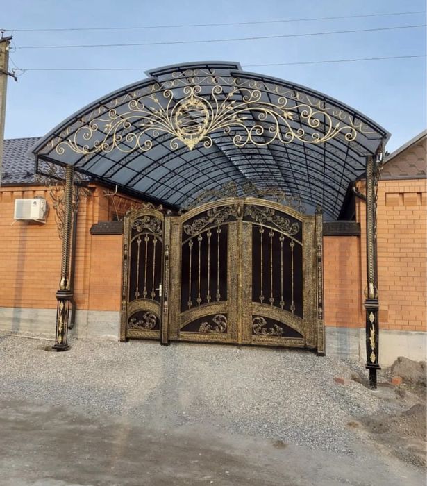 Авто навес ,козырек ,перила,ворота ,топчан на заказ