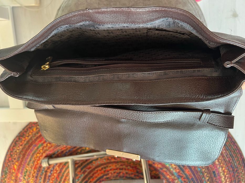 Geanta din Piele naturala business, unisex, marca HUGO BOSS AUTENTICA