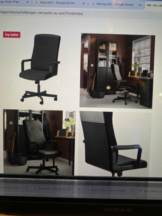 Продавам геймърски учебен стол от ИКЕА. (маса също от jysk)