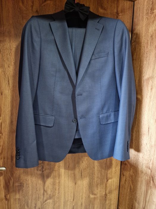 Промо цена! Мъжки тъмно син костюм Теодор