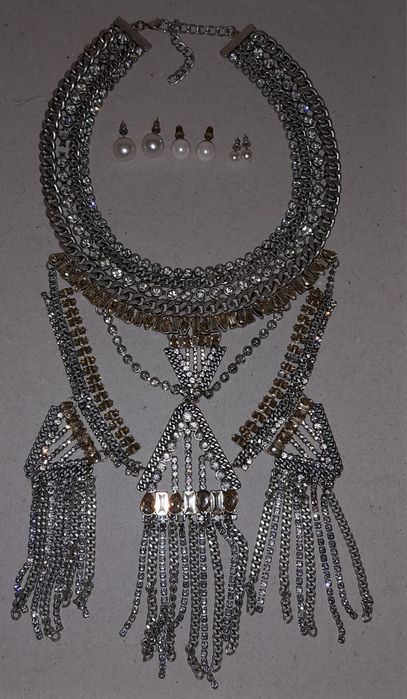 Colier zara + cercei perle sintetice