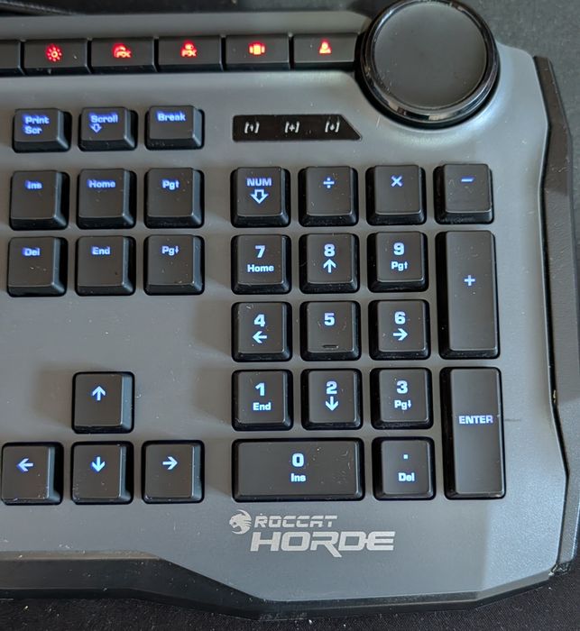 Tastatură Gaming ROCCAT Horde – Membrane 2.0 (Cu Rotiță Control)