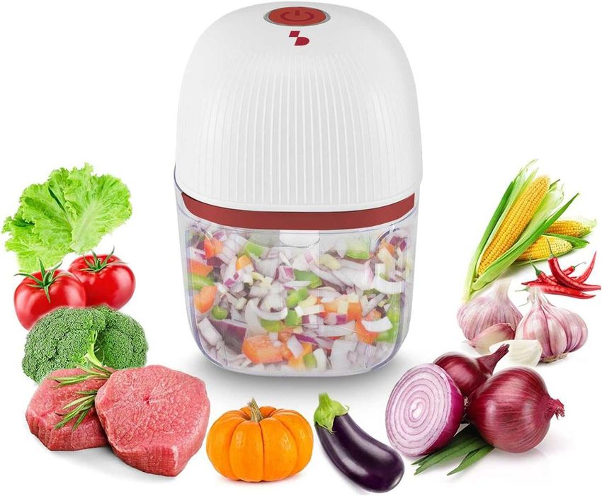 BEPER Мини акумулаторна мелачка, 350мл,3 ножа, неръждаема стомана, USB