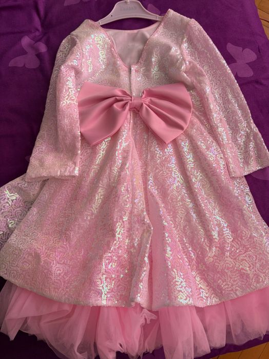 Официална Розова детска рокля