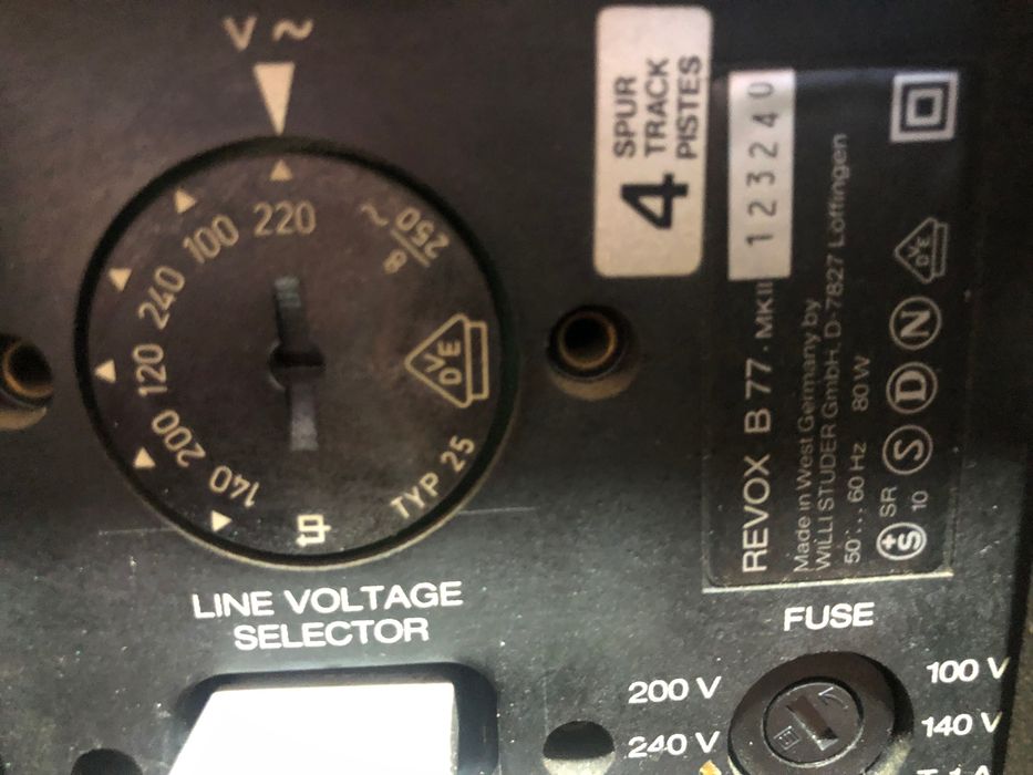 Vand magnetofon revox b77 patru piste