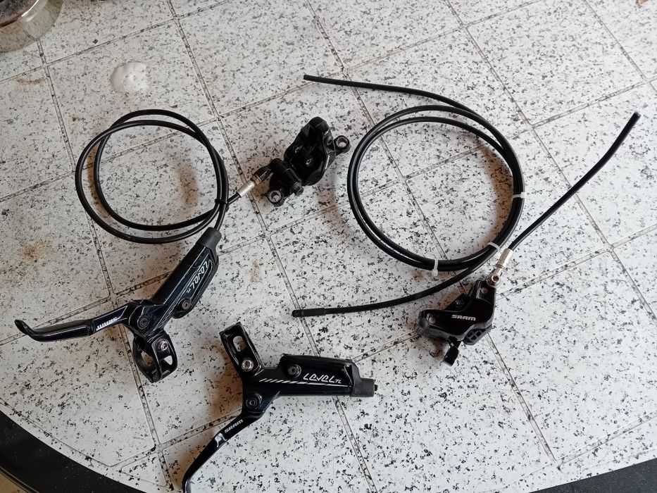 Хидравлични спирачки Sram  Level TL с калипери, скоби и маркуч