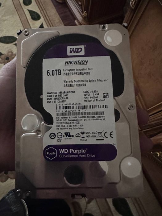 Hard 6TB Hikvision yengi kameralar uchun