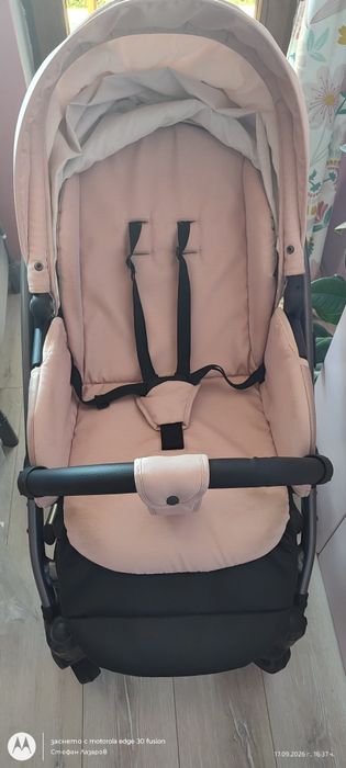 Бебешка количка 2 в 1 Tutis - Viva 4 Lux, Rose Quartz