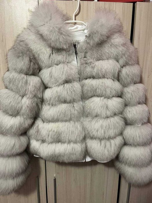 Пухено яке от естествен косъм