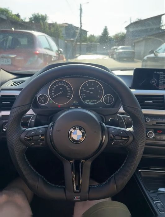 Volan M Pachet Tesit Piele  F//E // Airbag BMW // Padele Incluse // Produs in Germania // Fara Codare //Calitate Premium //Distronic //F10,F30,E90 etc