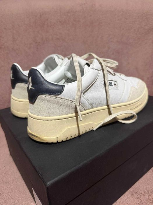 Pantofi sport Karl Lagerfeld Krew - piele, alb/bej, mărimea 40