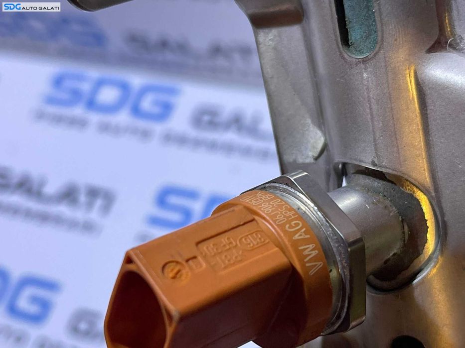 Rampa Presiune cu Injectoare si Senzor Presiune Combustibil Seat Leon 1P 2.0 TFSI CCZB 2006 - 2013 Cod 06J133317M 06H906036G 06J906051D [B0010]