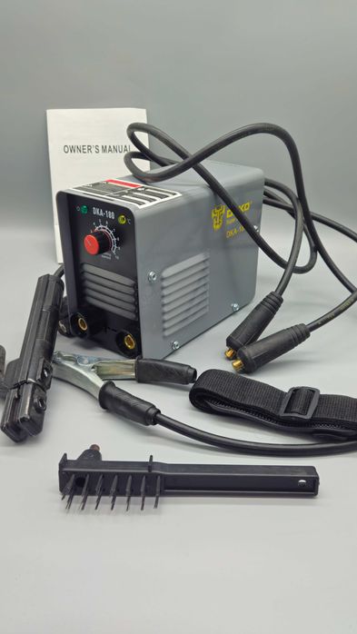 Инверторен електрожен DEKO DKA-180 – Комплект с кабели, аксесоари! TOП