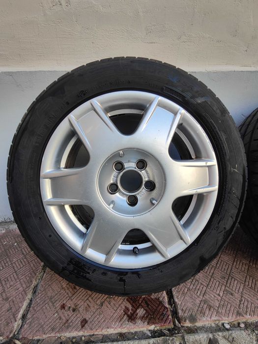 Продавам гуми с джанти, без заварки и кривини