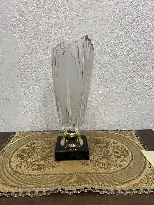 Кристален трофей 24 процента оловен кристал Франция 2001 2002