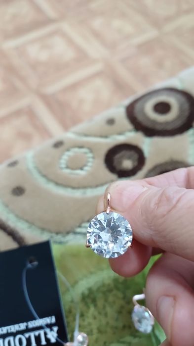 Серьги и подвеска 585 пробы