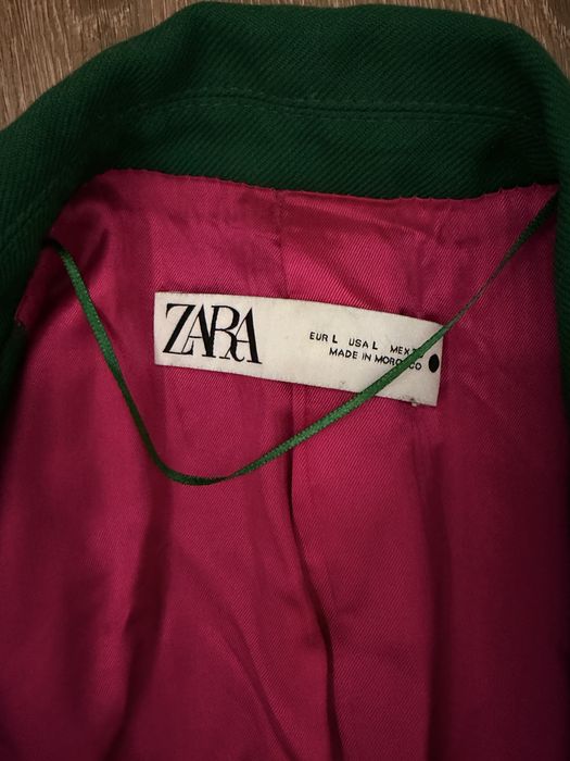 Костюм Zara зелёный (пиджак + брюки)