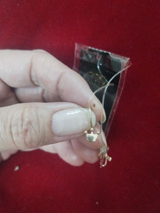 Серьги золотые, детские