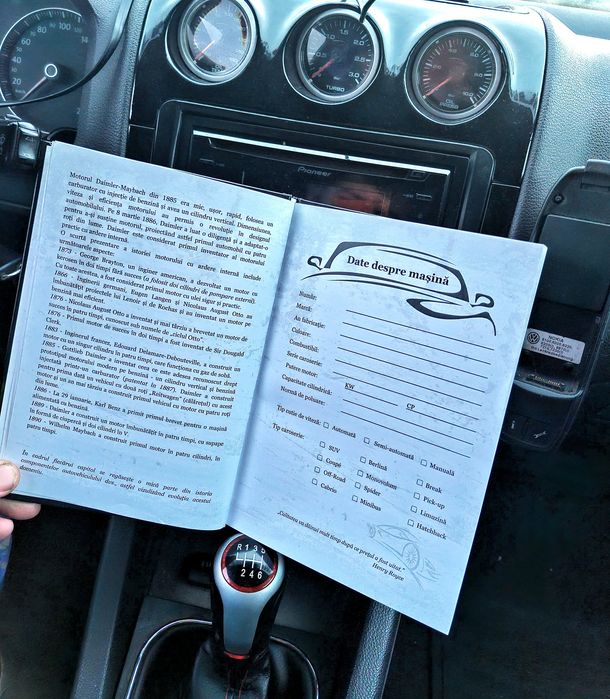 Agenda auto, cartea masini Car Planner carte service