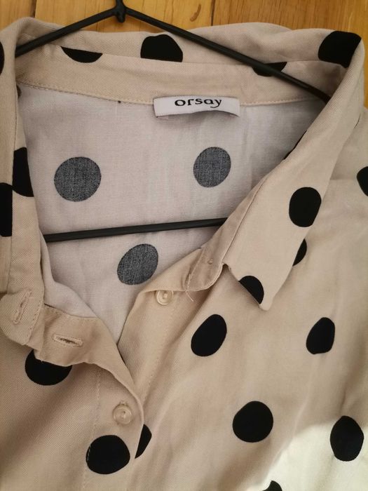 Rochie crem cu buline