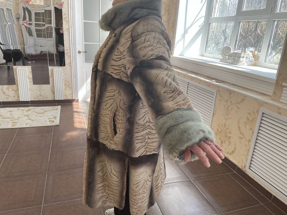 Шуба бобровая щипаная