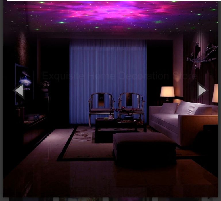 Нощна лед лампа астронавт - Звезден проектор