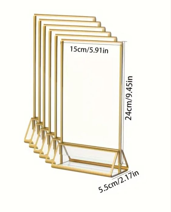 Декор за сватба, табелки