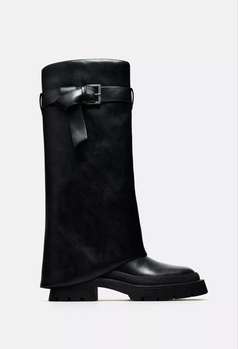 Сапоги zara высокие