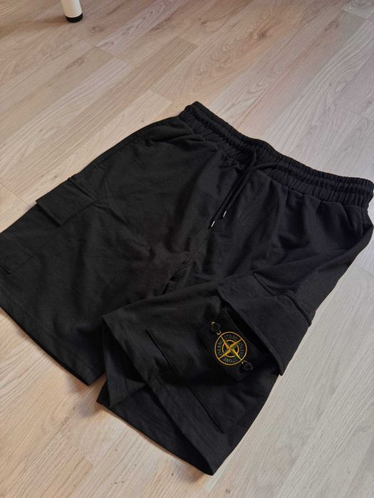 ПРОМОЦИЯ Мъжки Черни Гъщи Къси Панталони Сиви Панталони Stone Island Стоун Исънд