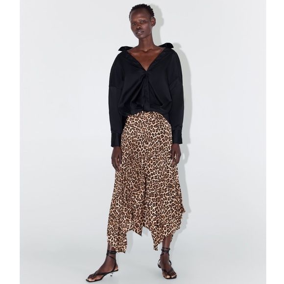 ZARA асиметрична миди пола