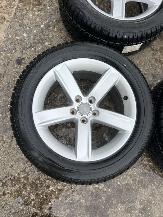 ЧИСТО НОВИ джанти AUDI с НОВИ ЗИМНИ гуми Dunlop 225/55/17 .