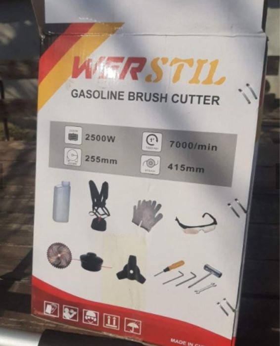 Немски Бензинов Тример (Храсторез) За Трева Werstil 72Куб.