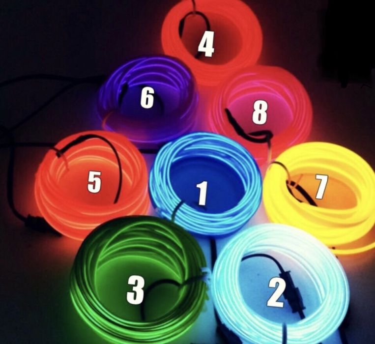 Led лед лента амбиентно осветление интериор камион кола мотор бмв ауди