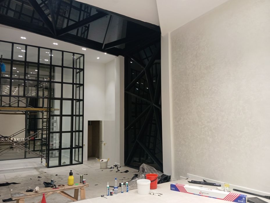 Тонировка матовый туманка рекламный самоклйка оклейка Оракал для офиса