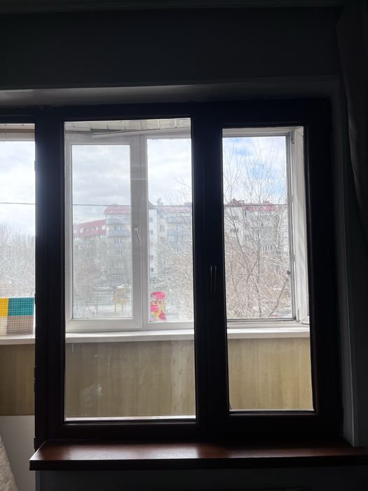 Окна и дверь  вместе