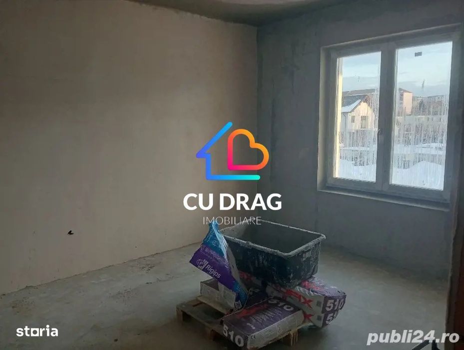 Casă pe un singur nivel, 3 dormitoare, living open-space, 2 băi, pod m