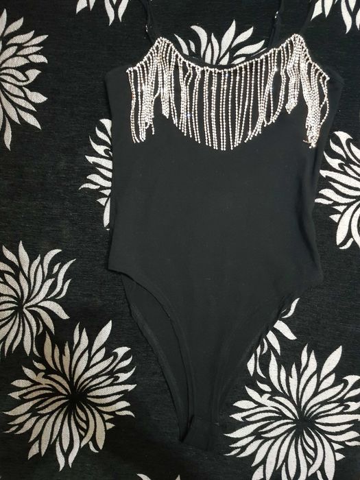 Дамско боди с камъни