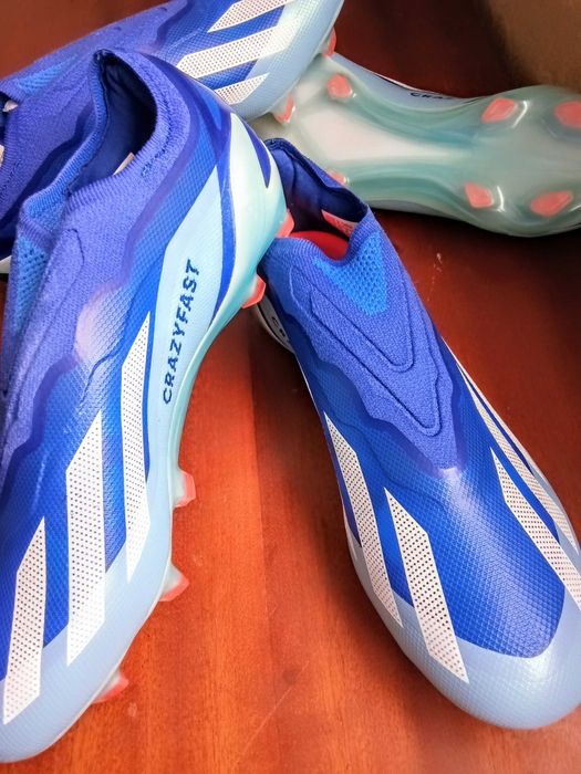 Бутонки Adidas X CRAZYFAST.1 LL FG - Blue футболни обувки