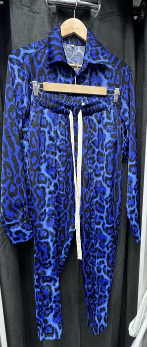 Compleu Animal print Albastru, Calitate TOP
