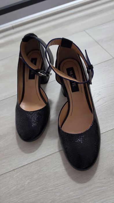 Pantofi Musette piele naturală lăcuită 37