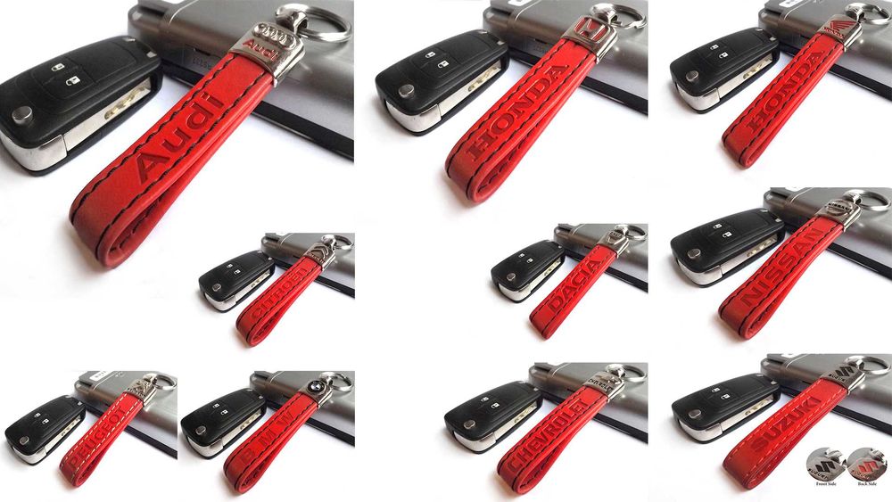 Автомобилни кожени ключодържатели за Volkswagen Skoda Seat Suzuki и др