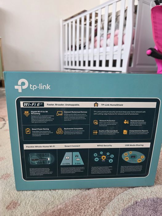 Безжичен рутер TP-Link Archer AX72 Pro, ползван 1 месец