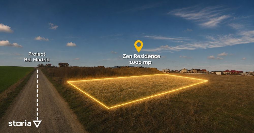 Teren intravilan 1.000 mp | Zona Dedeman | Comision 0%