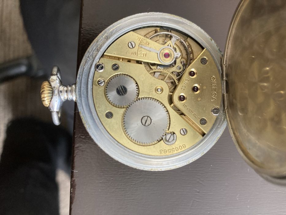 Оригинален швейцарски джобен часовник Omega