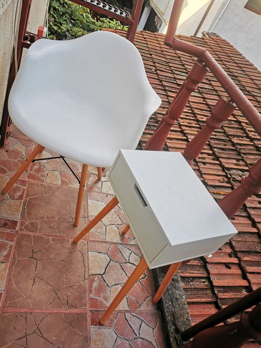 Set balcon terasa bucatarie masuta de cafea cu sertar si scaun