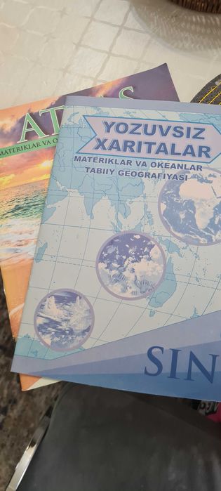 Продаётся атлас для 6 классов. На узбекском!!!